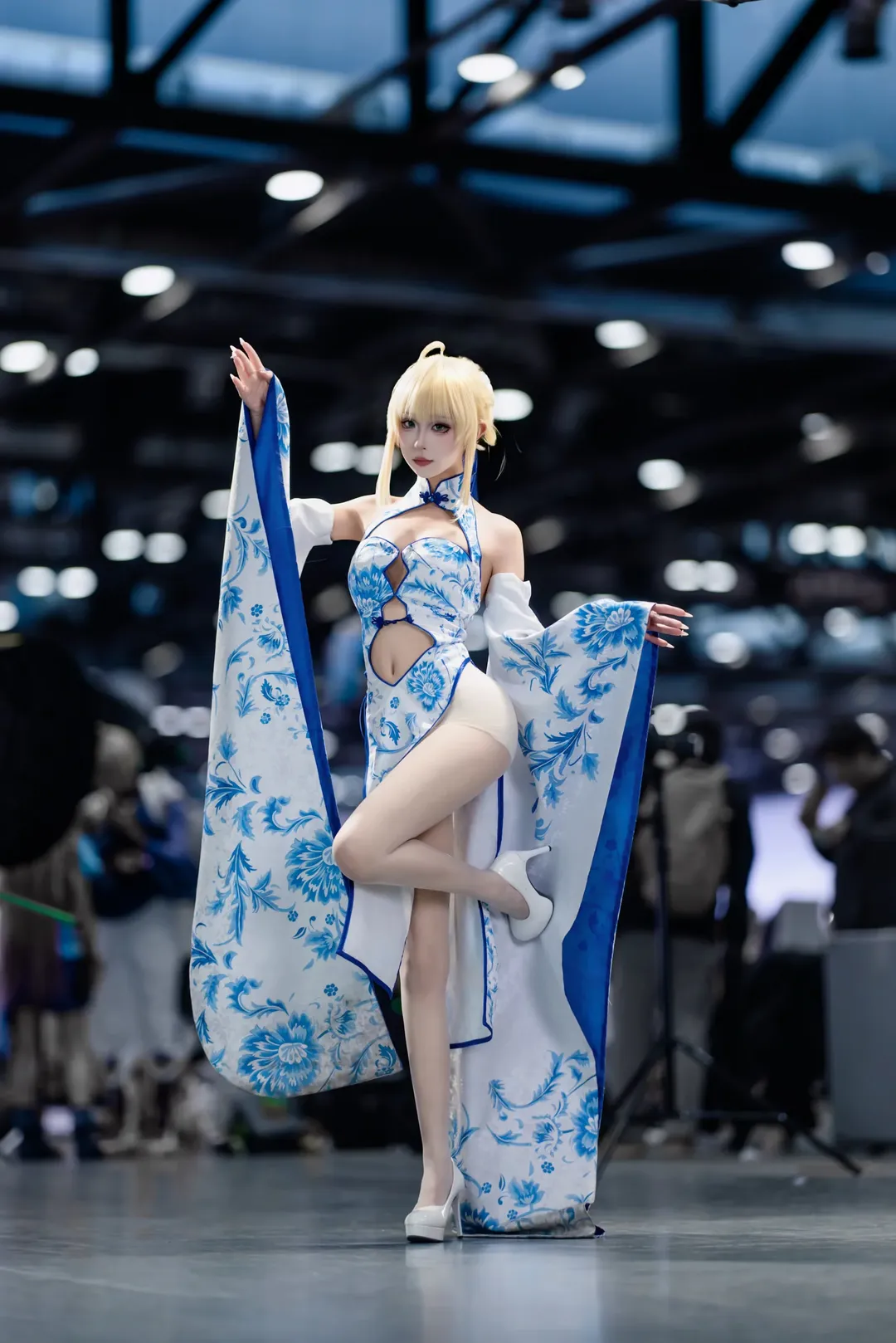 二次元, フェイト, イベント写真, セイバー コスプレ, 染付 - 1枚目