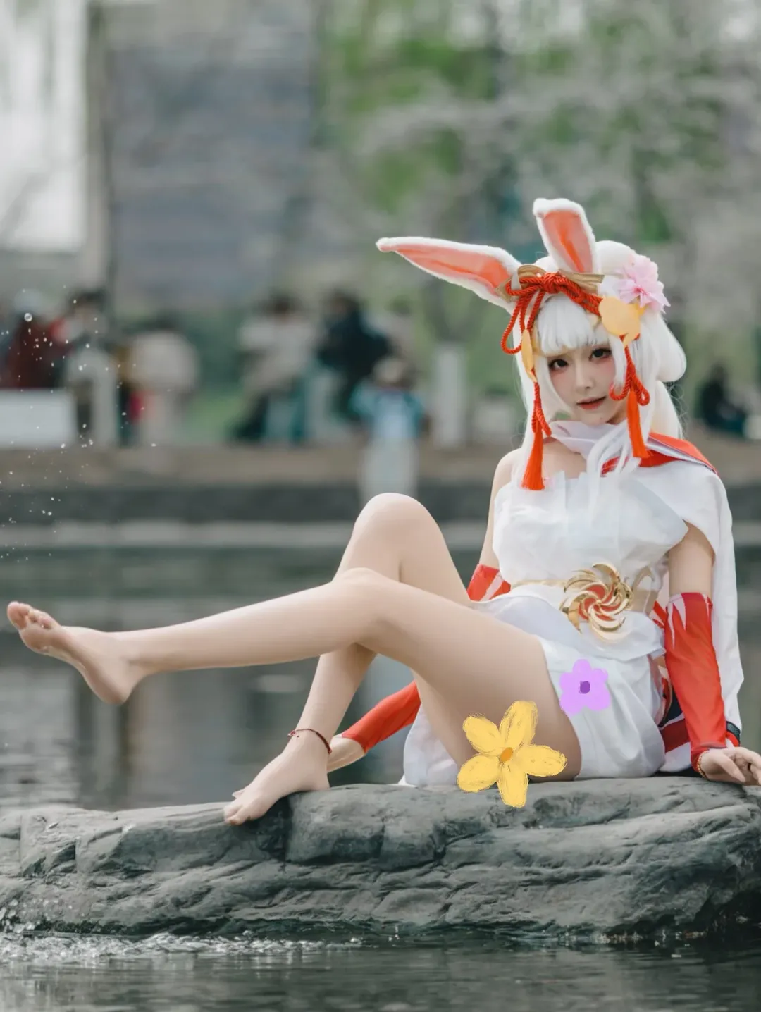 二次元, 公孙离cos, 祈雪灵祝, cosplay摄影, 外景正片 - 第1张