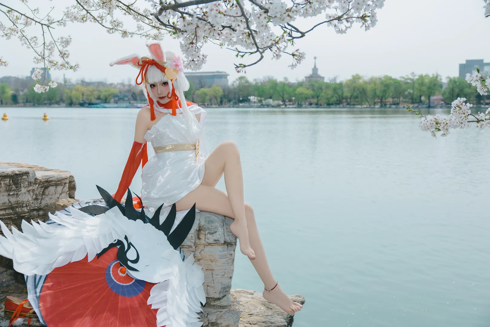 二次元, 公孙离cos, 祈雪灵祝, cosplay摄影, 外景正片 - 第4张