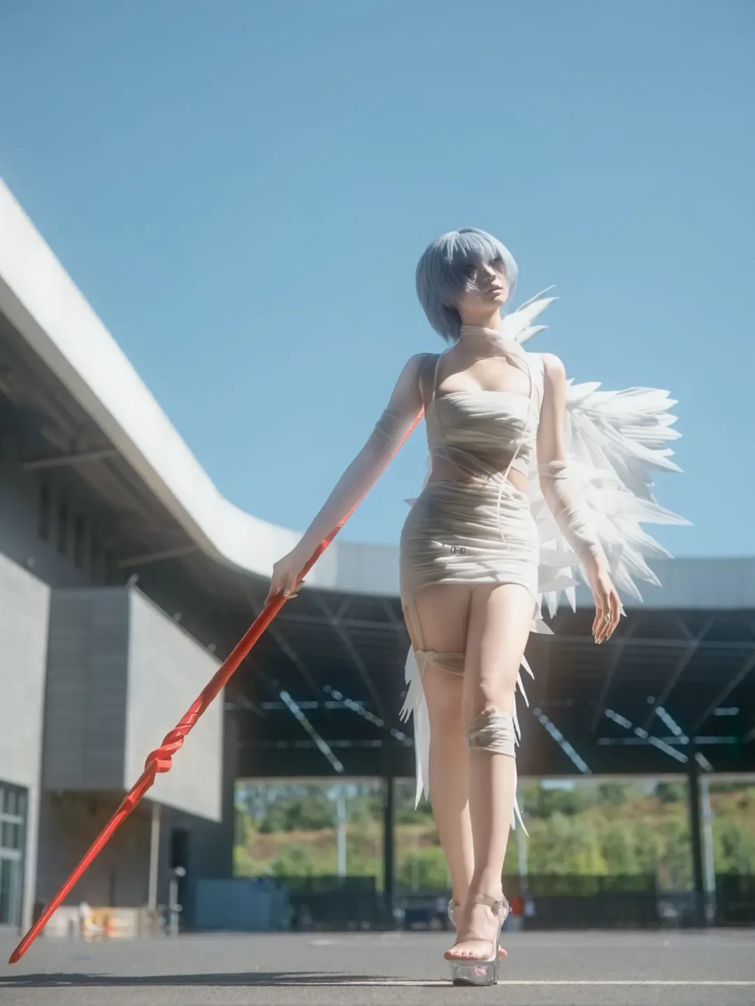 イベント写真, 綾波レイコスプレ, 新世紀エヴァンゲリオン, コスプレ撮影, 世界線アニメイベント