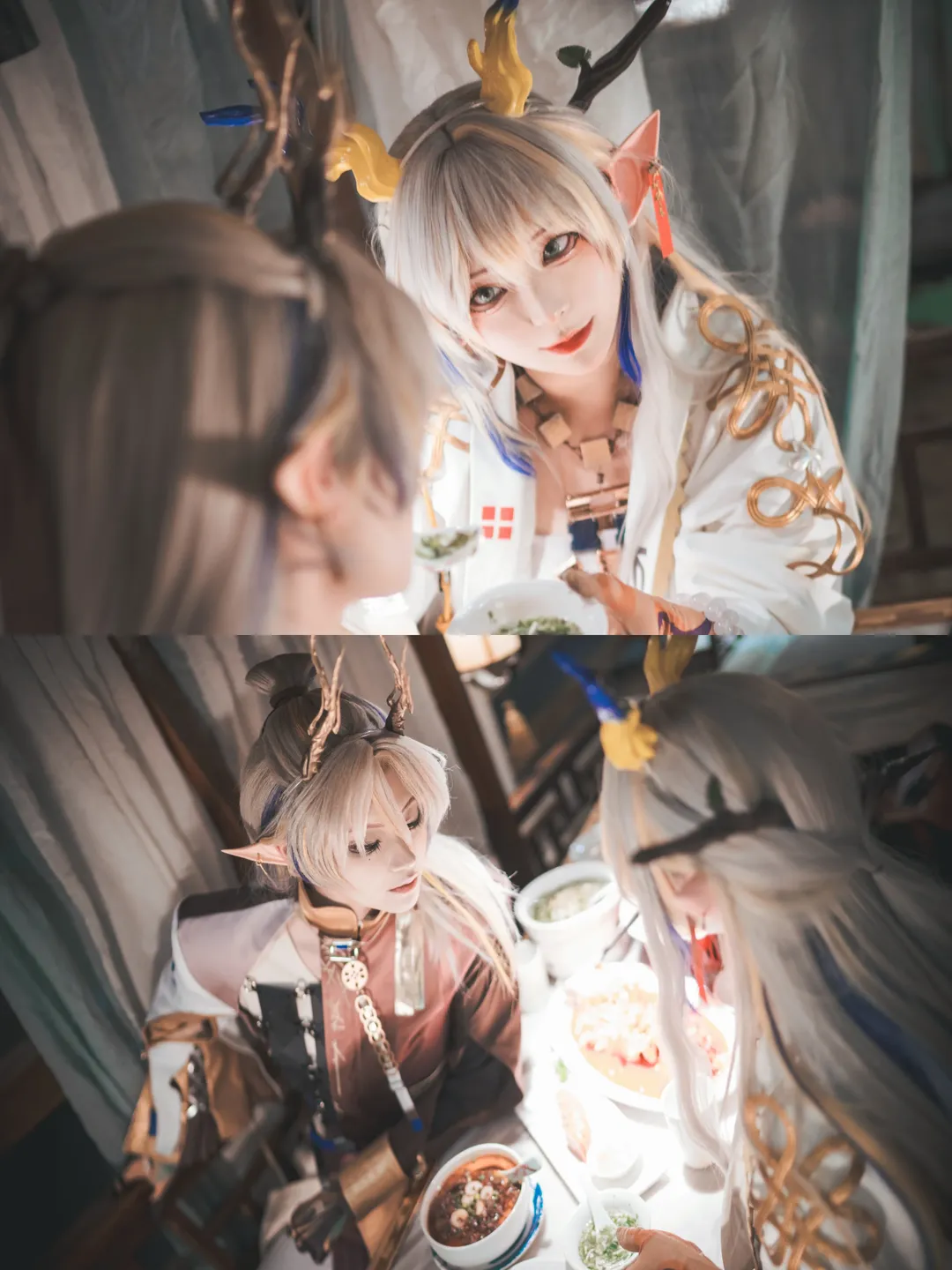 古风cosplay, 明日方舟, 双人外景, 绩黍cos, 怀黍离 - 第2张