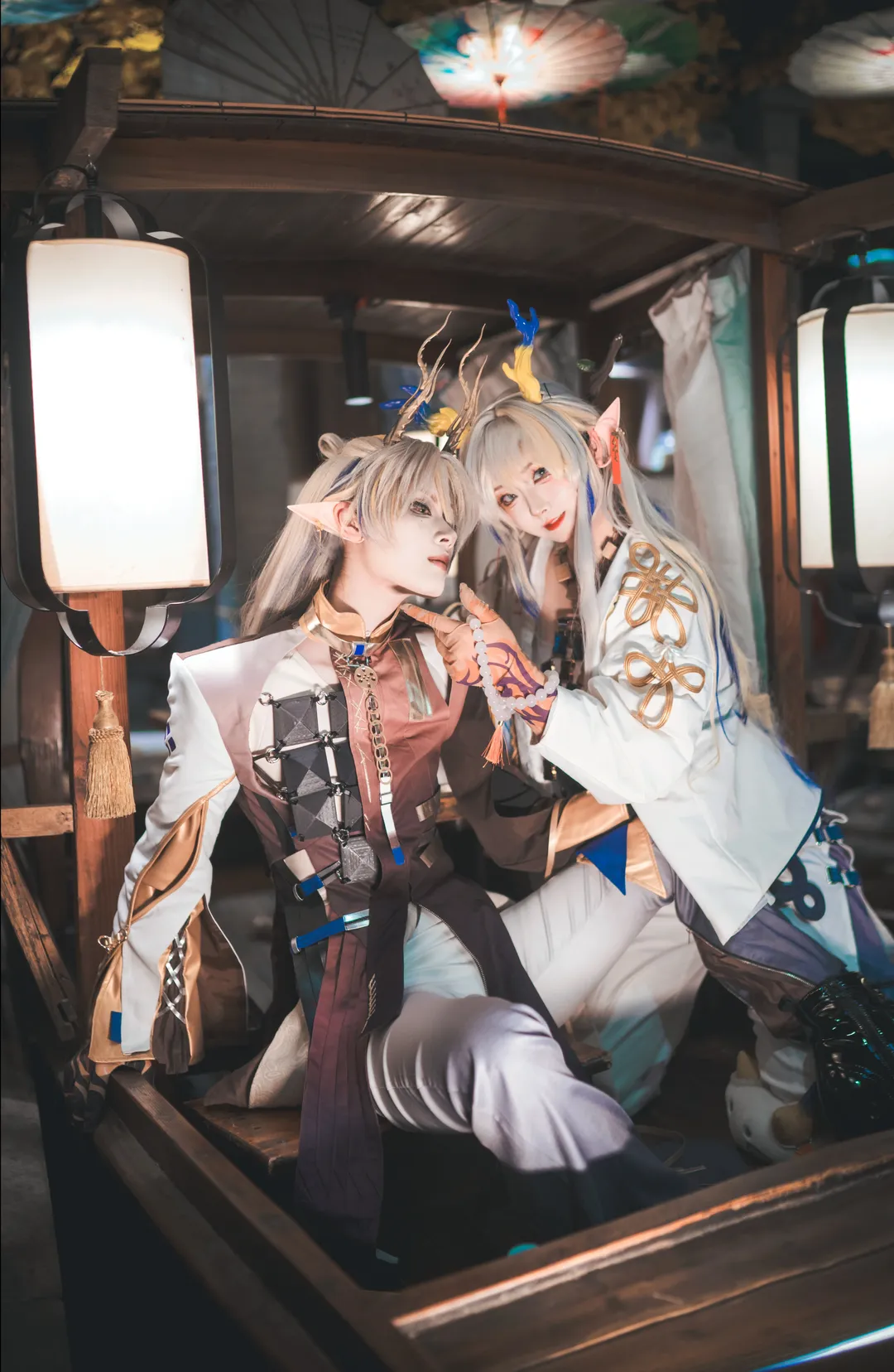 古风cosplay, 明日方舟, 双人外景, 绩黍cos, 怀黍离