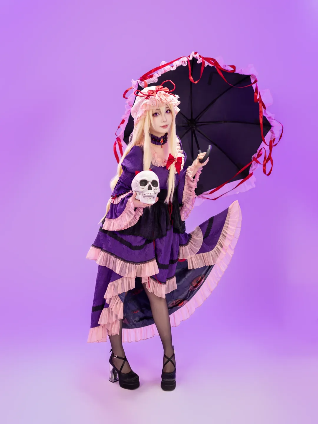 东方Project, 二次元cosplay, 东方二设, 洛丽塔洋装, 八云紫cos - 第2张
