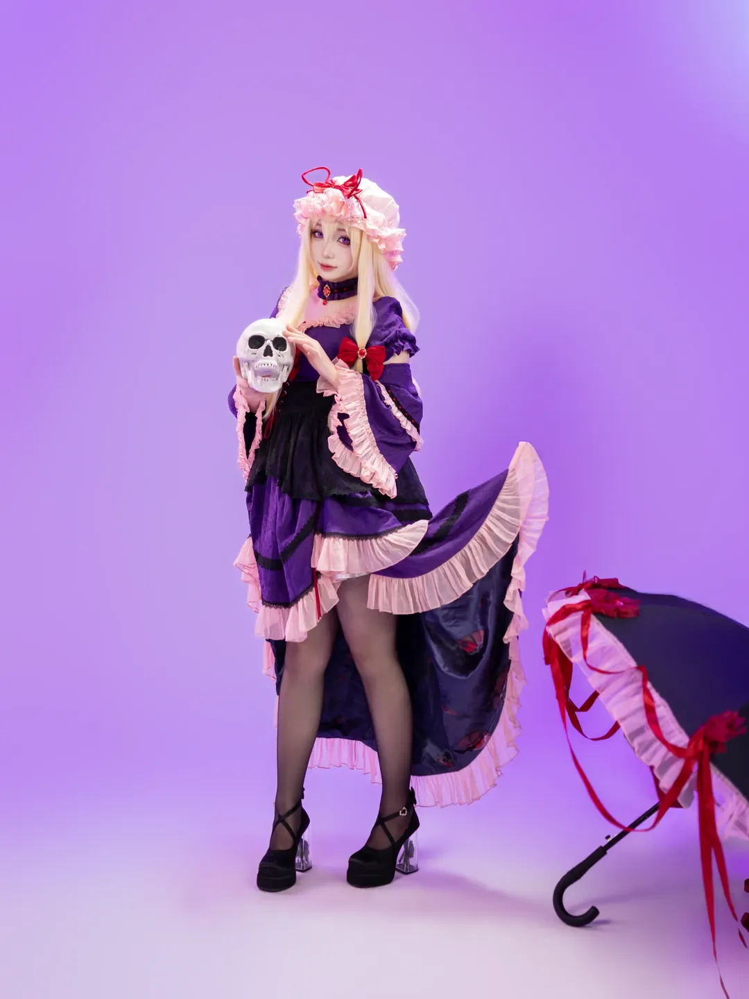 东方Project, 二次元cosplay, 东方二设, 洛丽塔洋装, 八云紫cos