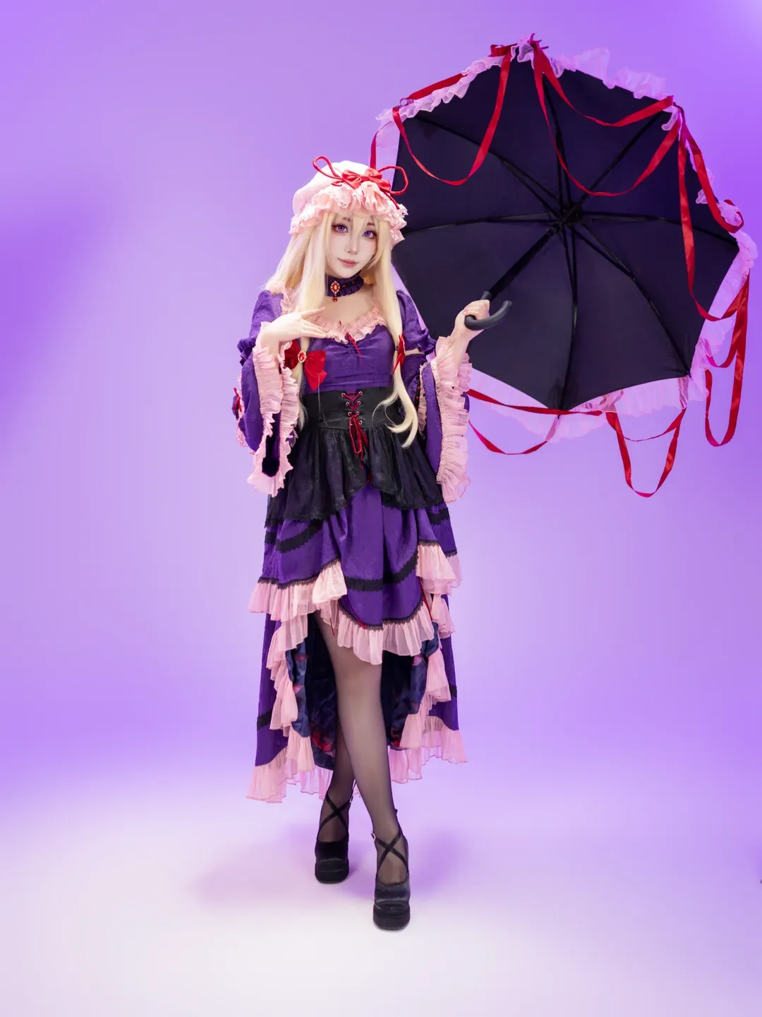 东方Project, 二次元cosplay, 东方二设, 洛丽塔洋装, 八云紫cos - 第4张