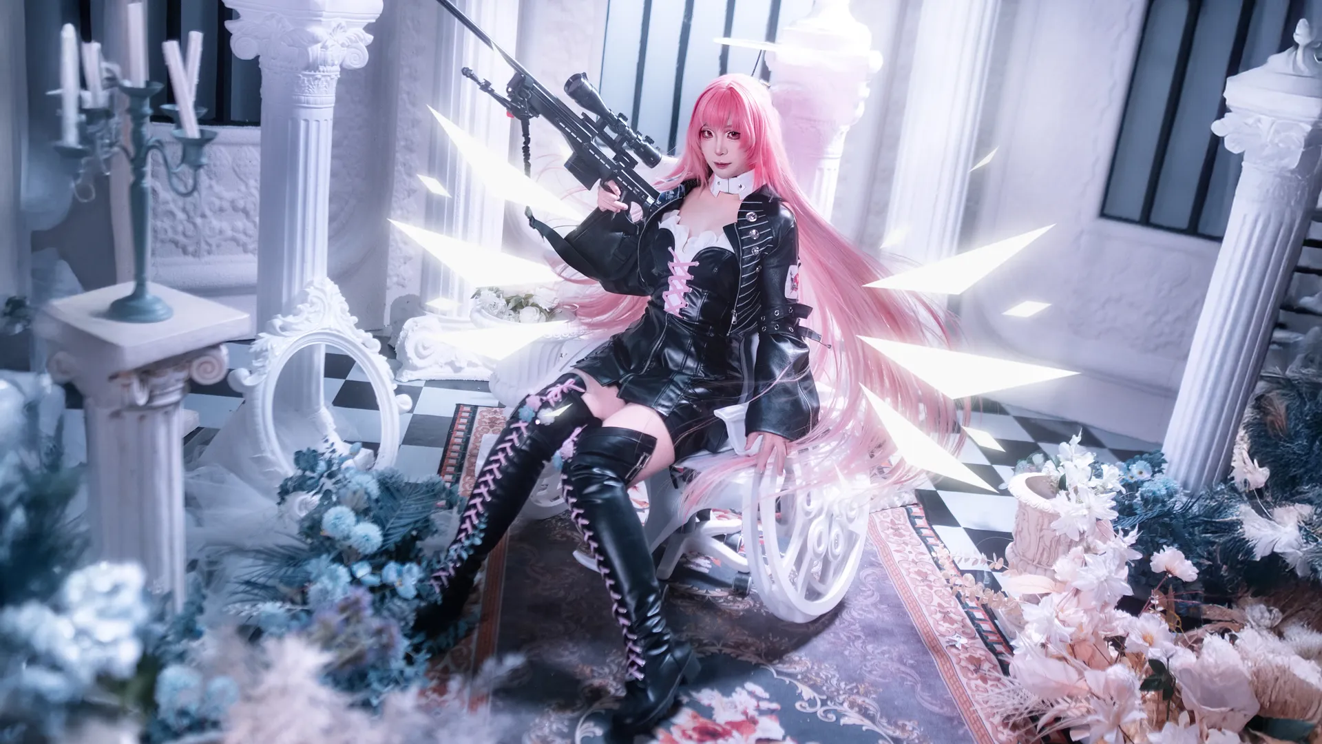 明日方舟, 音律联觉, 蕾缪安cos, cosplay摄影, 二次元穿搭