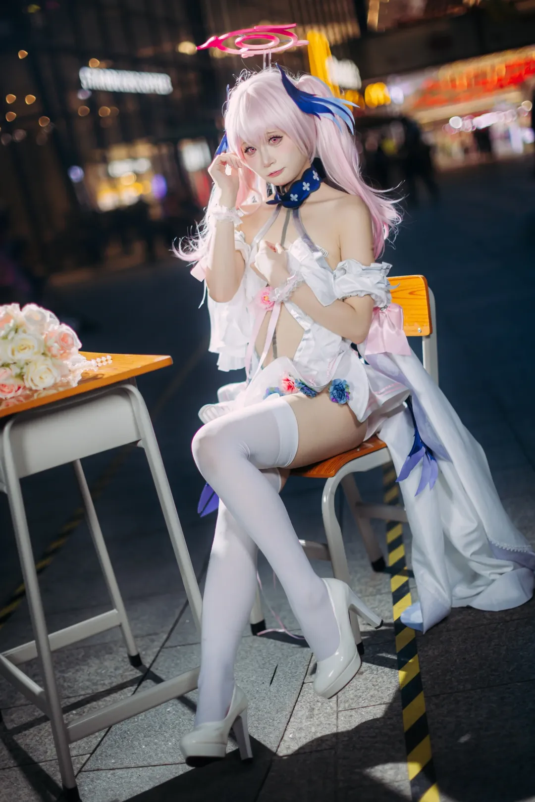 蔚蓝档案, 漫展返图, 下江小春cos, cosplay摄影, 夜景场照 - 第8张