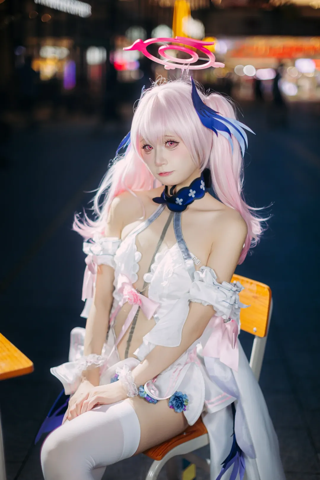 蔚蓝档案, 漫展返图, 下江小春cos, cosplay摄影, 夜景场照 - 第9张