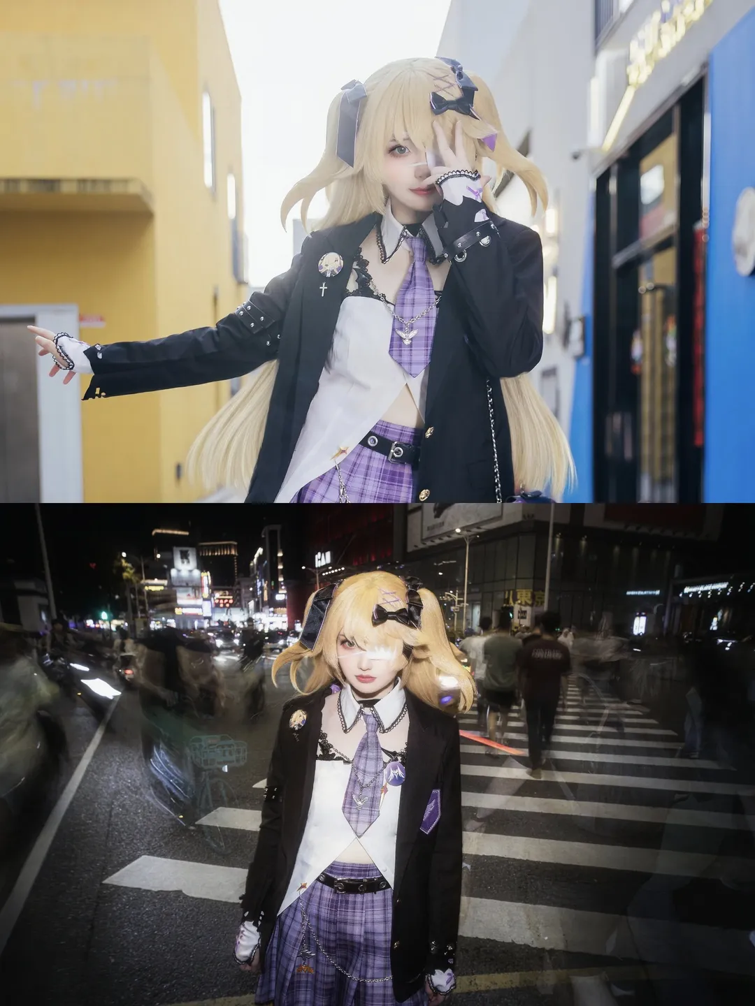 原神, 漫展场照, 夜景人像, cosplay摄影, 菲谢尔cos - 第1张