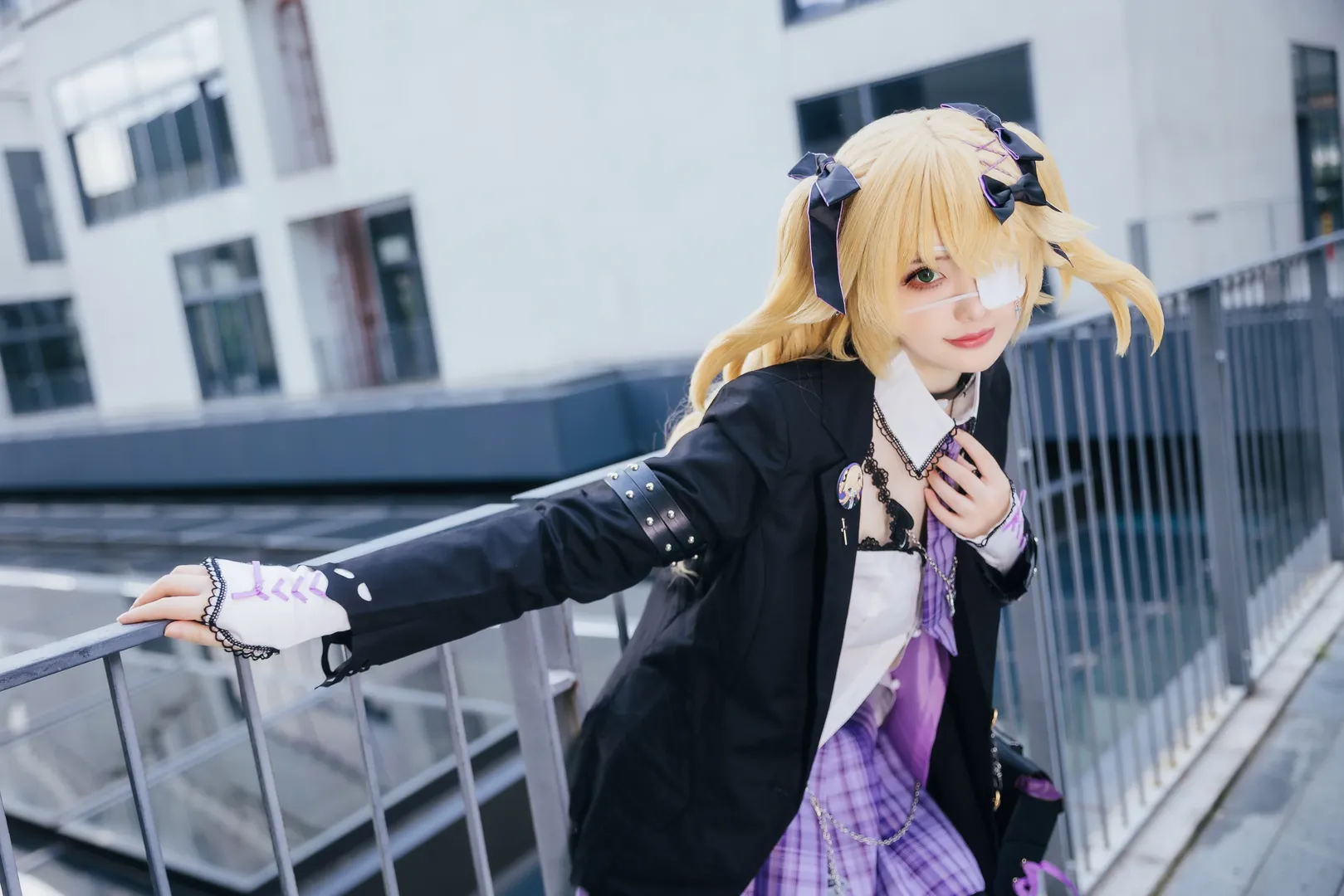 原神, 漫展场照, 夜景人像, cosplay摄影, 菲谢尔cos - 第6张