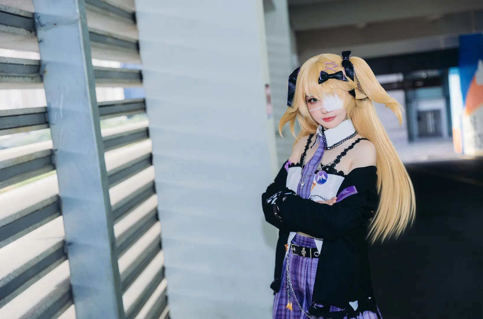 原神, 漫展场照, 夜景人像, cosplay摄影, 菲谢尔cos - 第7张