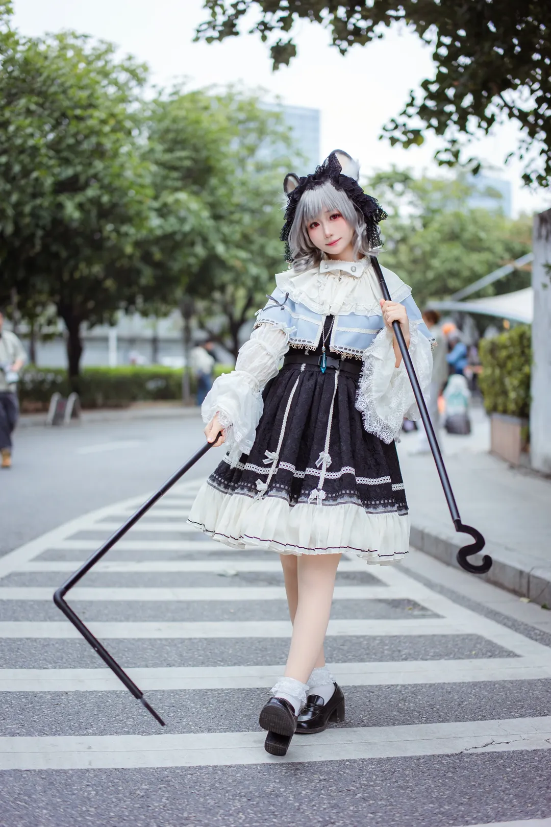 東方Project, イベント写真, ナズーリンコスプレ, 獣耳少女, ロリータファッション - 2枚目