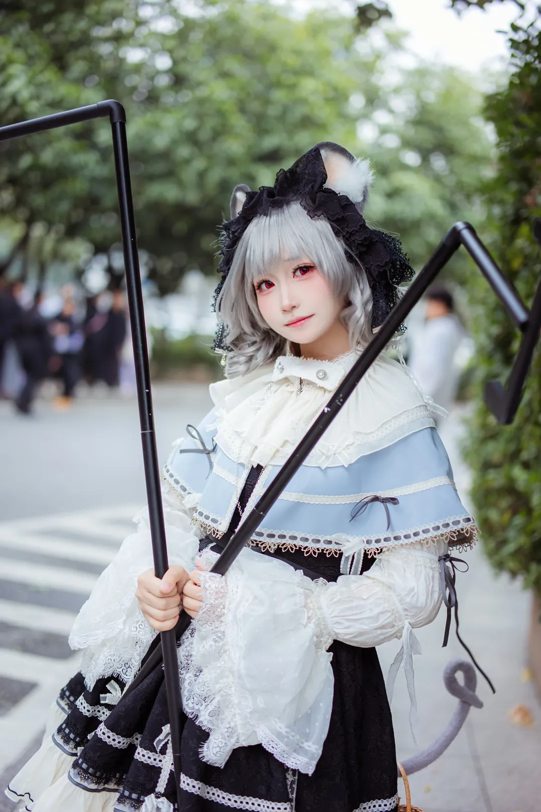 東方Project, イベント写真, ナズーリンコスプレ, 獣耳少女, ロリータファッション - 3枚目
