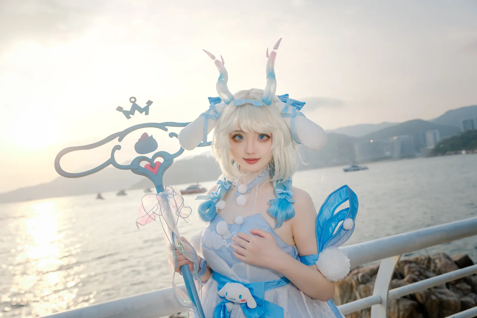 海辺の写真, オナー・オブ・キングス, 瑶 コスプレ, シナモロールの夢, シナモロールコスプレ - 7枚目
