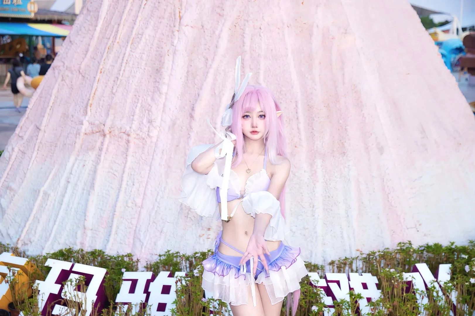 爱莉希雅cos, 崩坏3, cosplay摄影, 二次元夏日, 水上乐园cos - 第8张