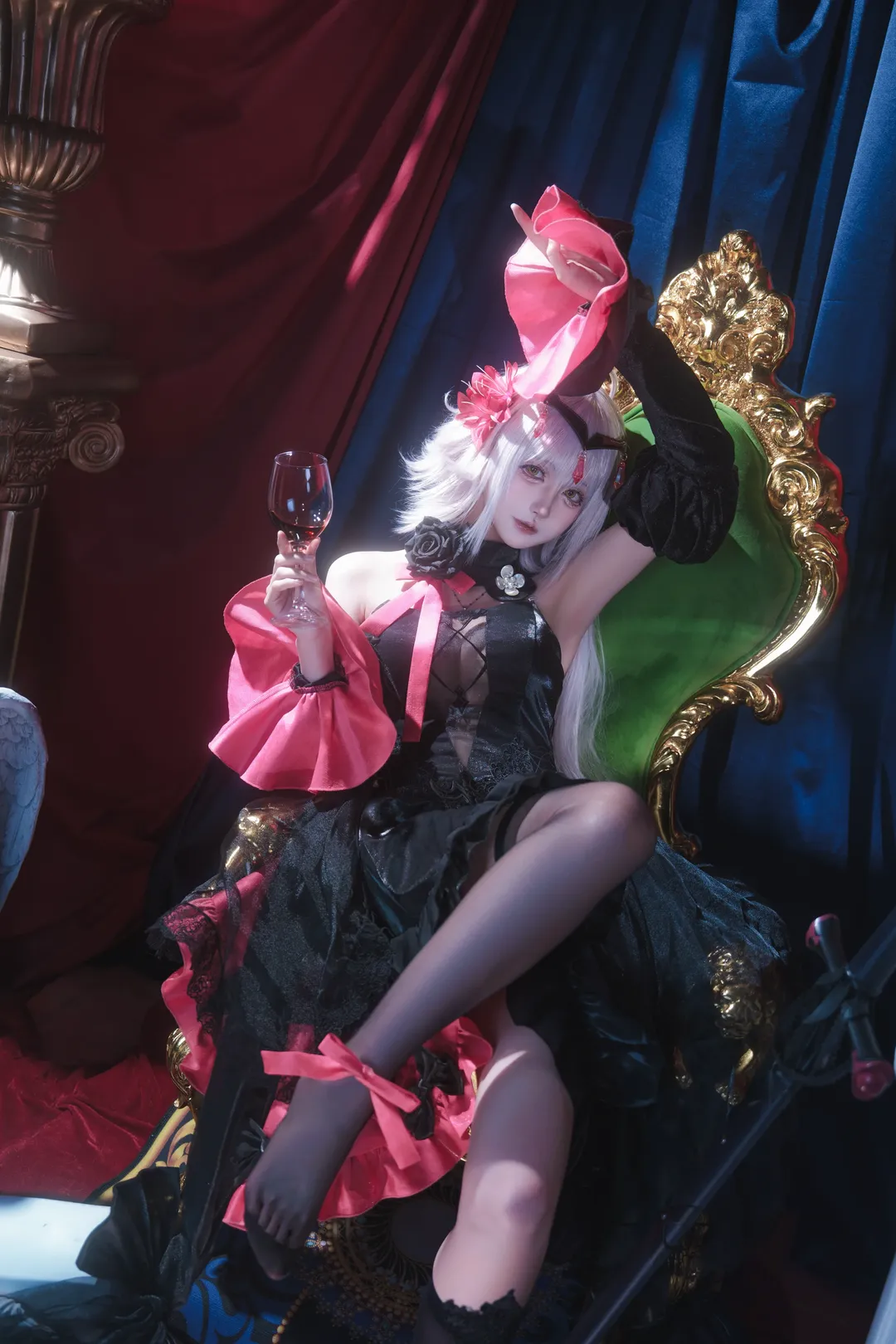 二次元, cosplay, Fate/Grand Order, 黑贞德cos, 暗黑哥特 - 第1张