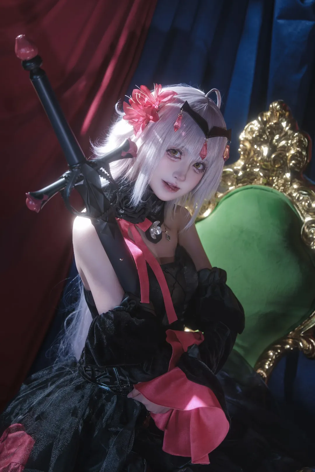 二次元, cosplay, Fate/Grand Order, 黑贞德cos, 暗黑哥特 - 第3张