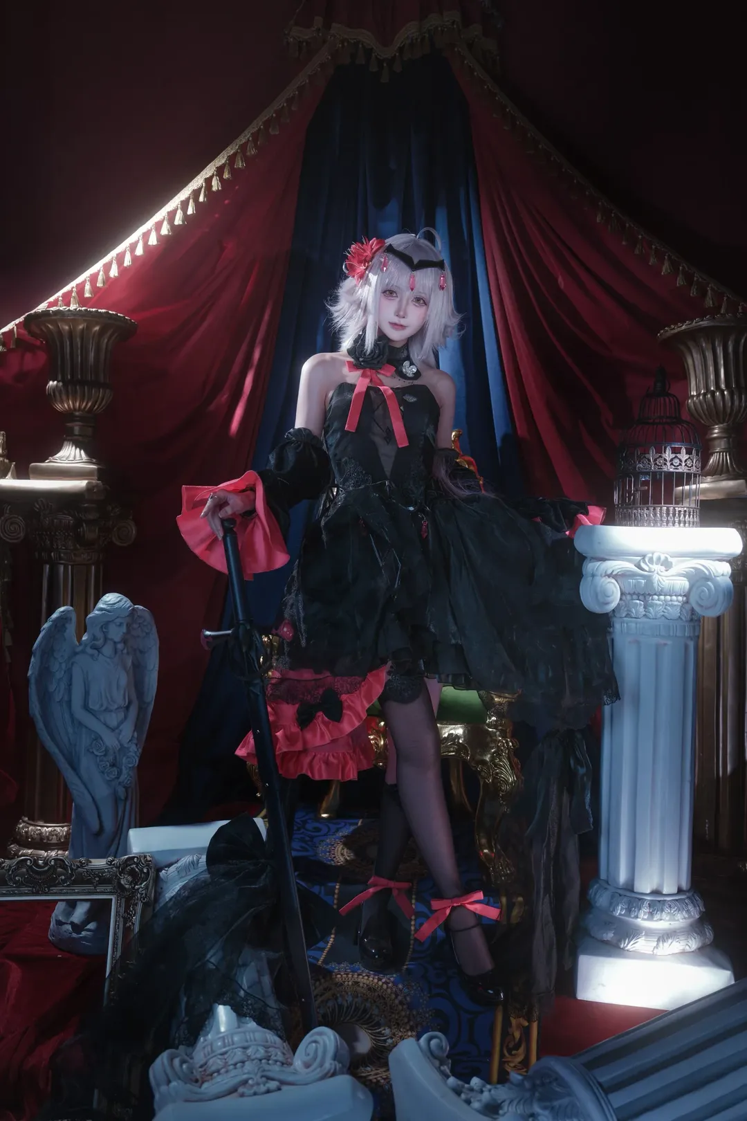 二次元, cosplay, Fate/Grand Order, 黑贞德cos, 暗黑哥特