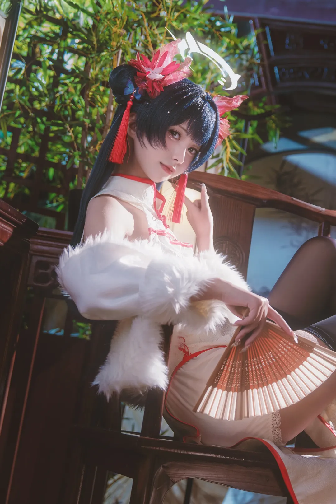 蔚蓝档案, 妃咲cos, 新年贺图, 二次元人像摄影, 中式风格cosplay - 第1张