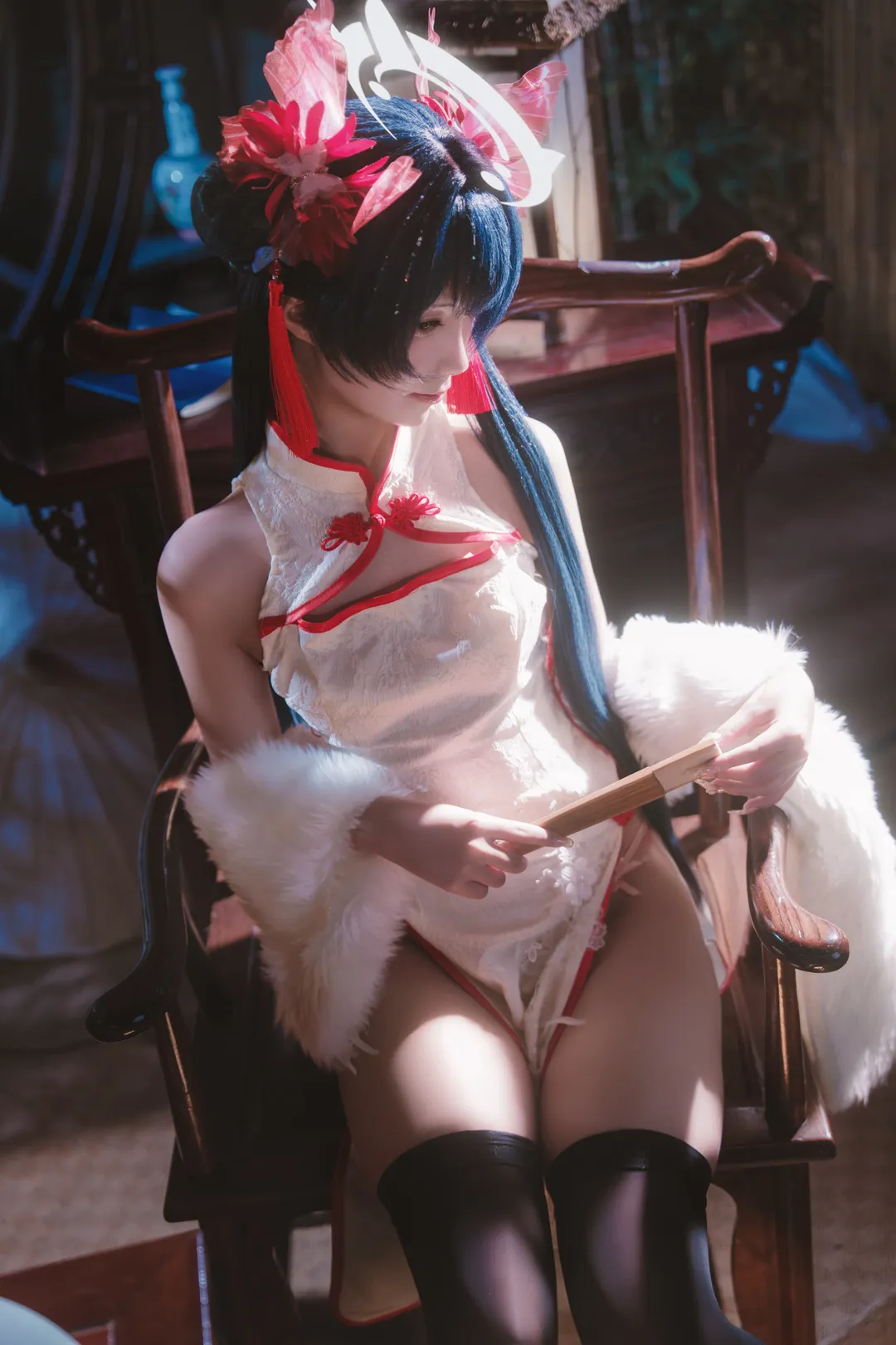 蔚蓝档案, 妃咲cos, 新年贺图, 二次元人像摄影, 中式风格cosplay