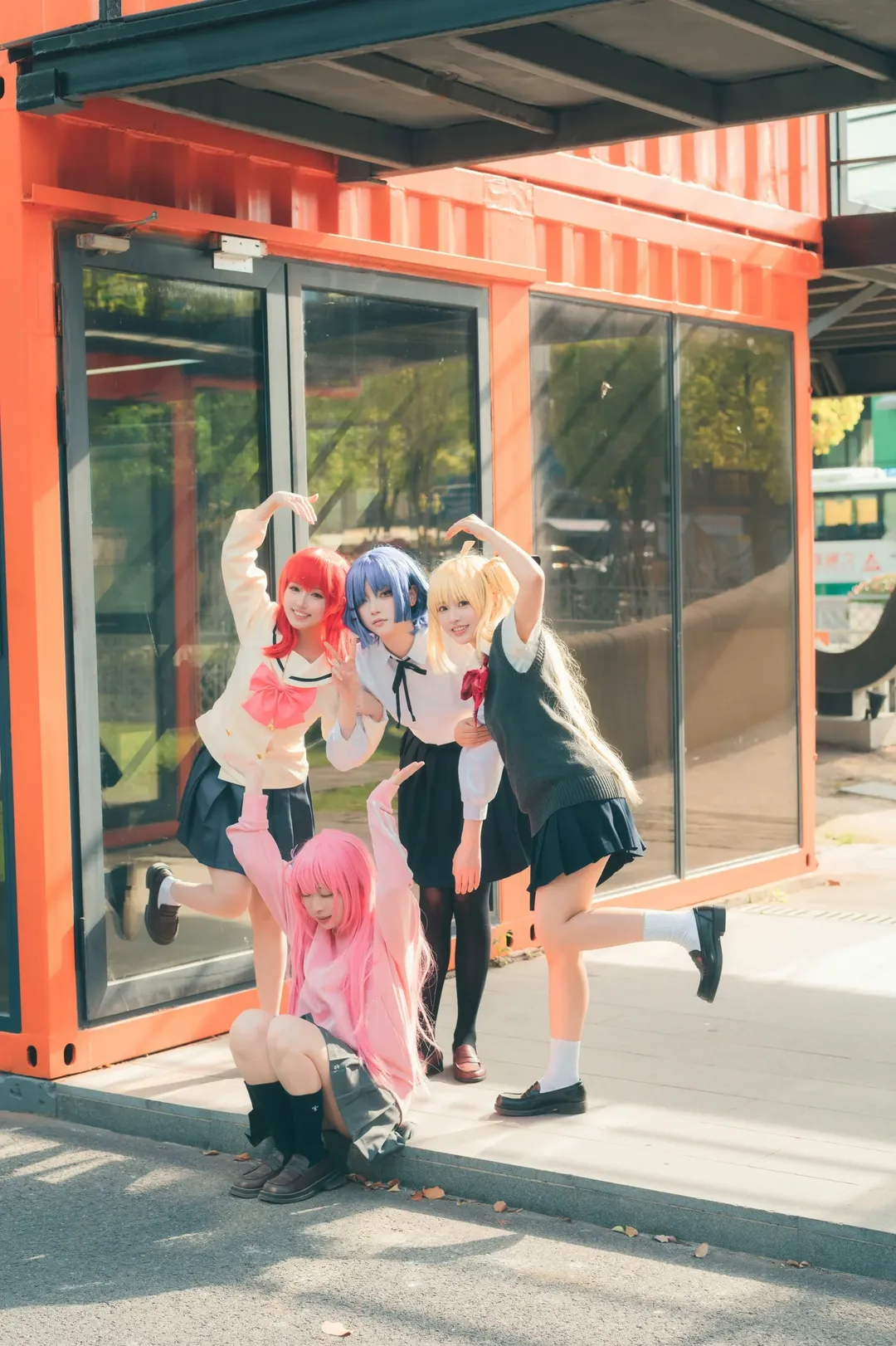 後藤ひとり コスプレ, ぼっち・ざ・ろっく！, 山田リョウ コスプレ, 伊地知虹夏コスプレ, 喜多郁代コスプレ - 1枚目