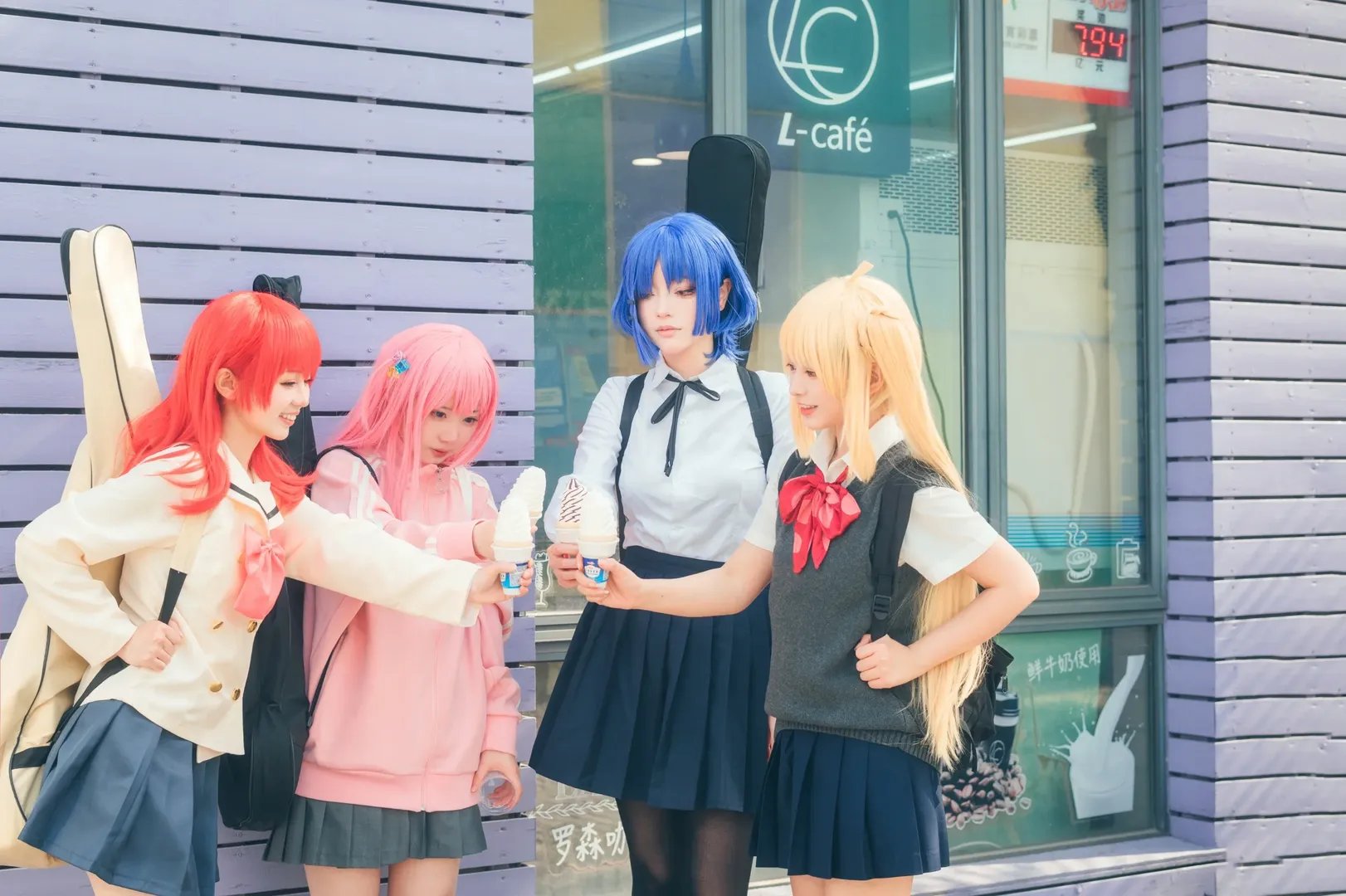 後藤ひとり コスプレ, ぼっち・ざ・ろっく！, 山田リョウ コスプレ, 伊地知虹夏コスプレ, 喜多郁代コスプレ - 12枚目