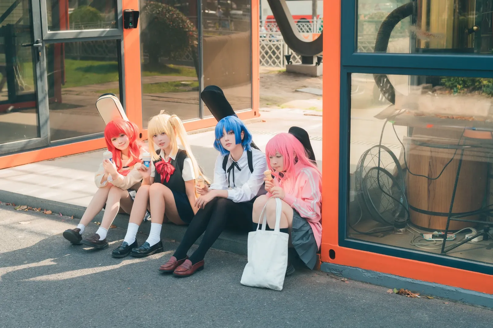 後藤ひとり コスプレ, ぼっち・ざ・ろっく！, 山田リョウ コスプレ, 伊地知虹夏コスプレ, 喜多郁代コスプレ - 13枚目
