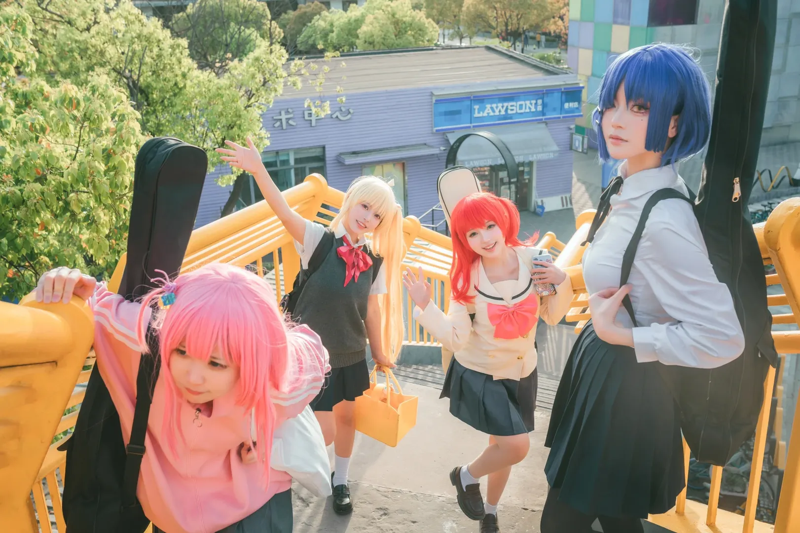 後藤ひとり コスプレ, ぼっち・ざ・ろっく！, 山田リョウ コスプレ, 伊地知虹夏コスプレ, 喜多郁代コスプレ - 4枚目