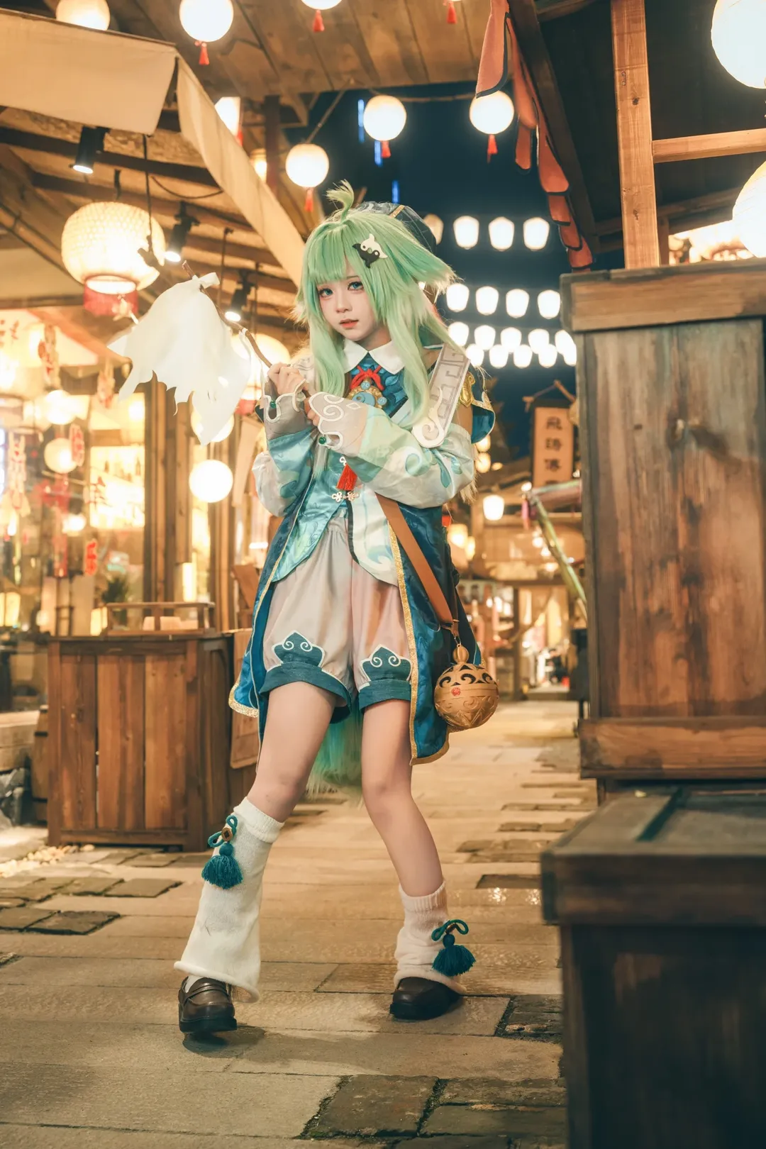 崩壊：スターレイル, 古風コスプレ, フォフォ コスプレ, 夜景撮影, 長沙の古い街並みの外景 - 1枚目