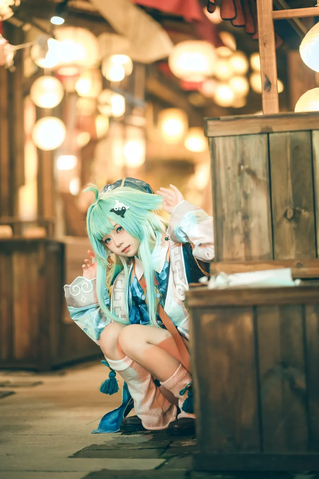 崩壊：スターレイル, 古風コスプレ, フォフォ コスプレ, 夜景撮影, 長沙の古い街並みの外景 - 15枚目