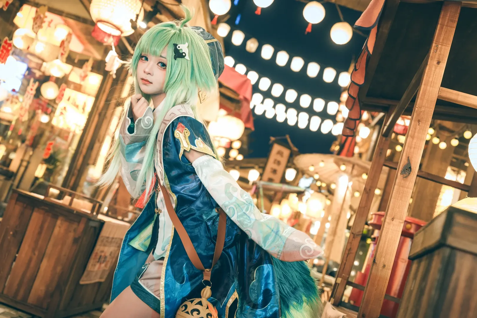 崩壊：スターレイル, 古風コスプレ, フォフォ コスプレ, 夜景撮影, 長沙の古い街並みの外景 - 5枚目