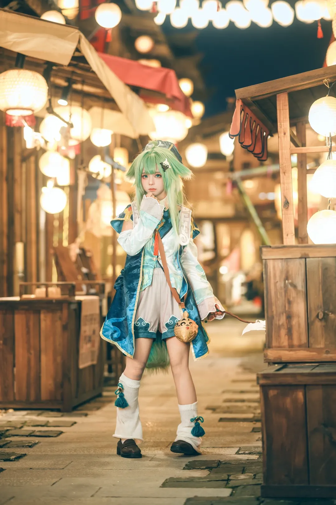 崩壊：スターレイル, 古風コスプレ, フォフォ コスプレ, 夜景撮影, 長沙の古い街並みの外景 - 6枚目