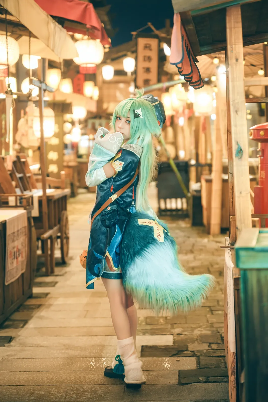 崩壊：スターレイル, 古風コスプレ, フォフォ コスプレ, 夜景撮影, 長沙の古い街並みの外景 - 8枚目
