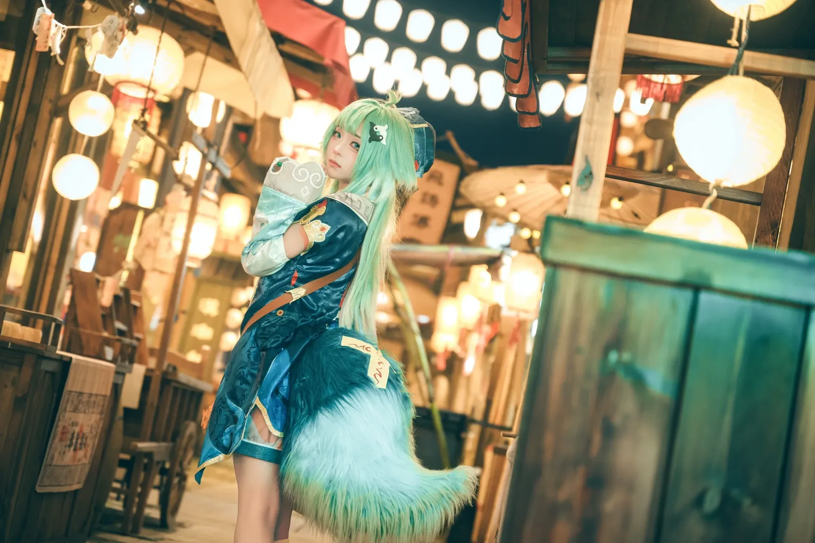 崩壊：スターレイル, 古風コスプレ, フォフォ コスプレ, 夜景撮影, 長沙の古い街並みの外景 - 9枚目