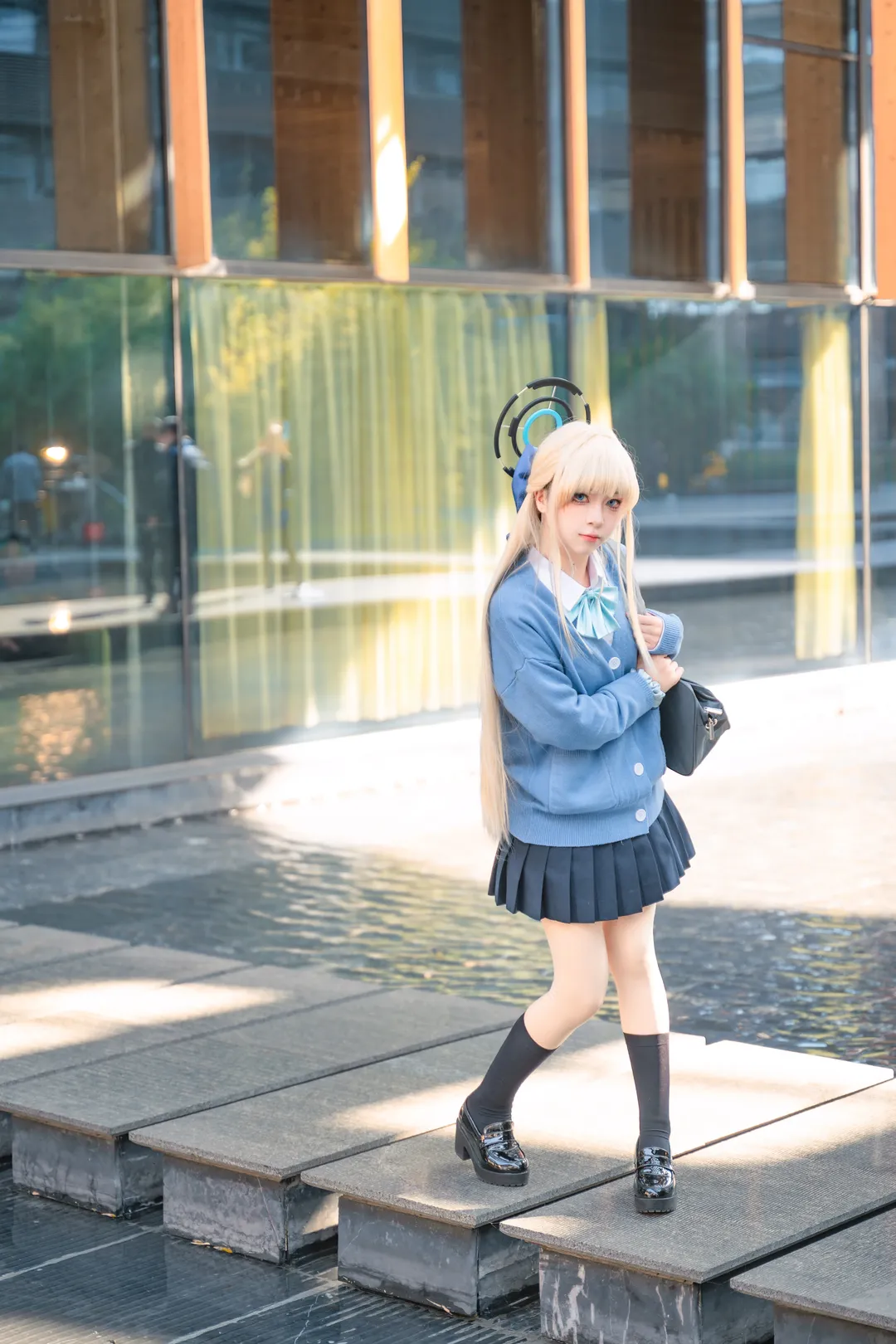 蔚蓝档案, cosplay摄影, 飞鸟马时cos, 二次元场照, 冬日外景 - 第8张