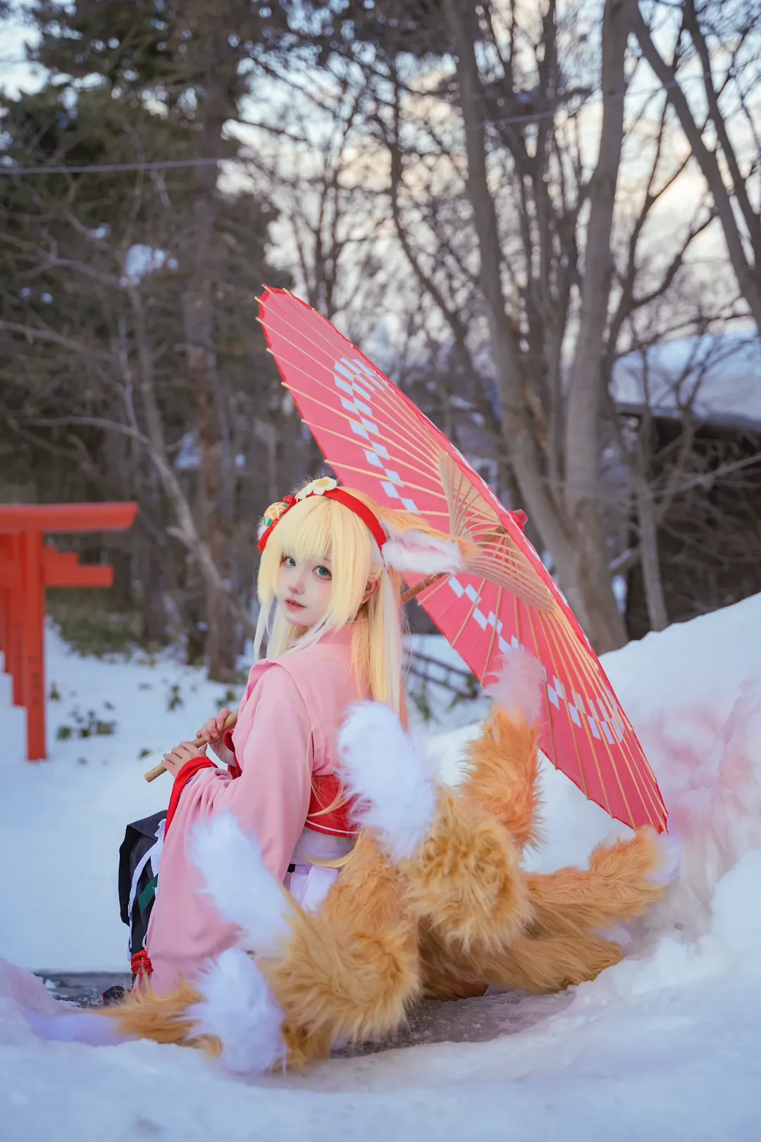二次元cosplay, 明日方舟, 铃兰cos, 雪地外景, 北海道旅拍 - 第3张