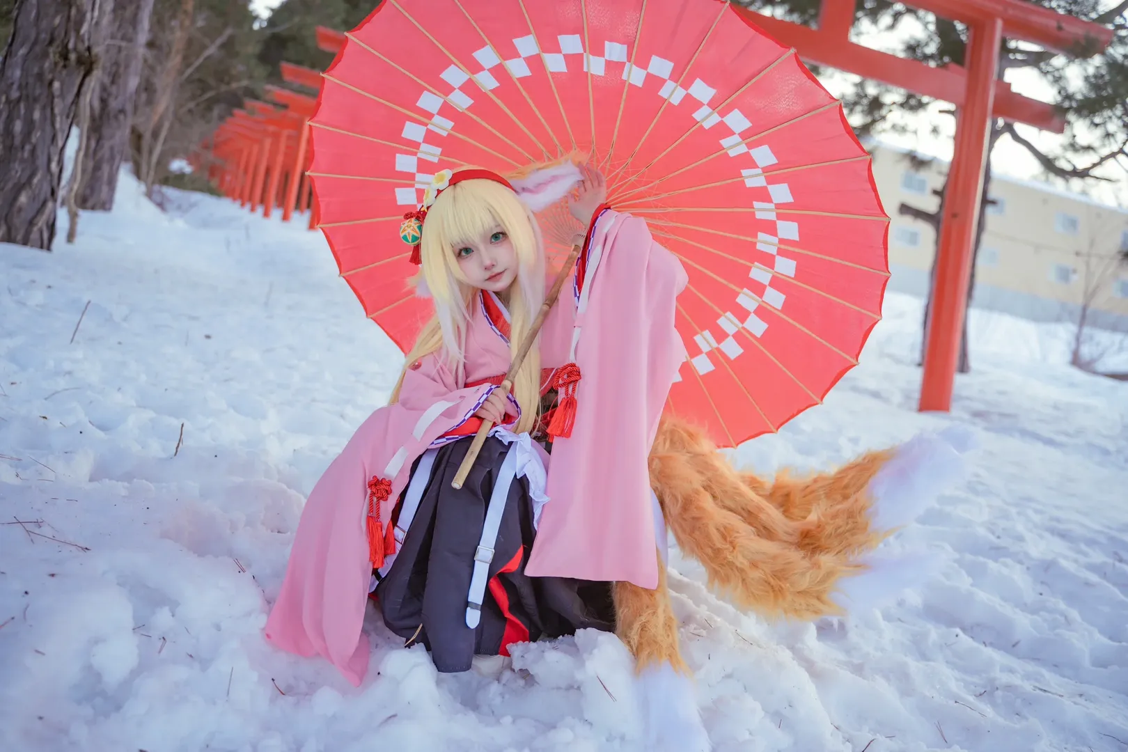 二次元cosplay, 明日方舟, 铃兰cos, 雪地外景, 北海道旅拍 - 第4张