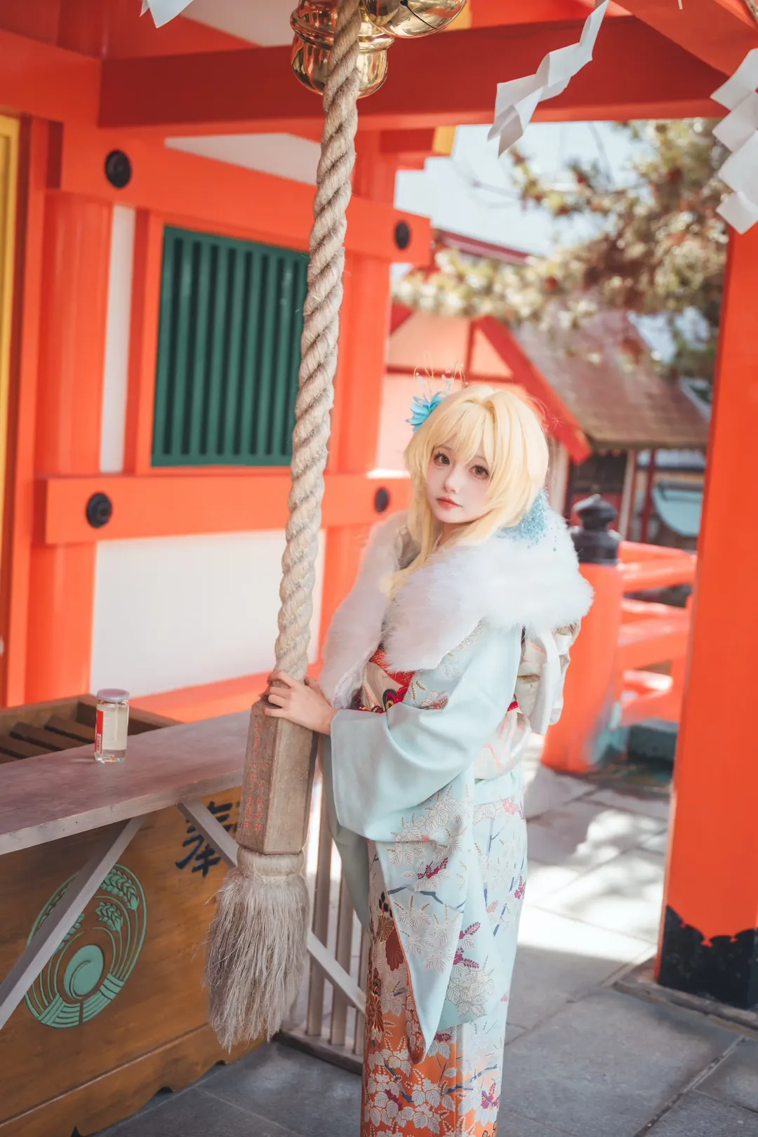原神, 荧cos, 冬日穿搭, 日系摄影, 和服写真 - 第3张