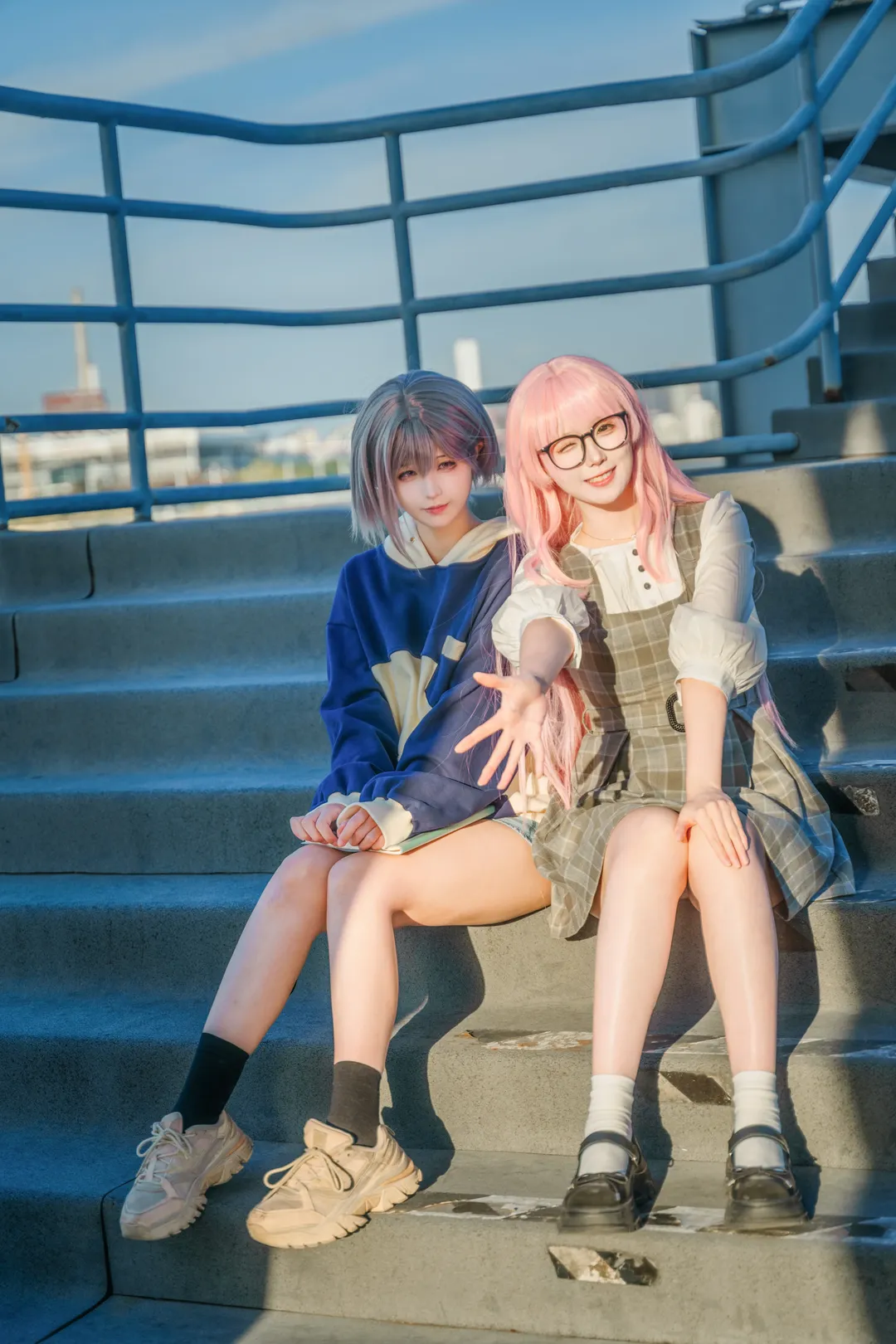 二次元摄影, 双人cos, 户外cosplay, BanG Dream! It's MyGO!!!!!, 千早爱音cos - 第3张