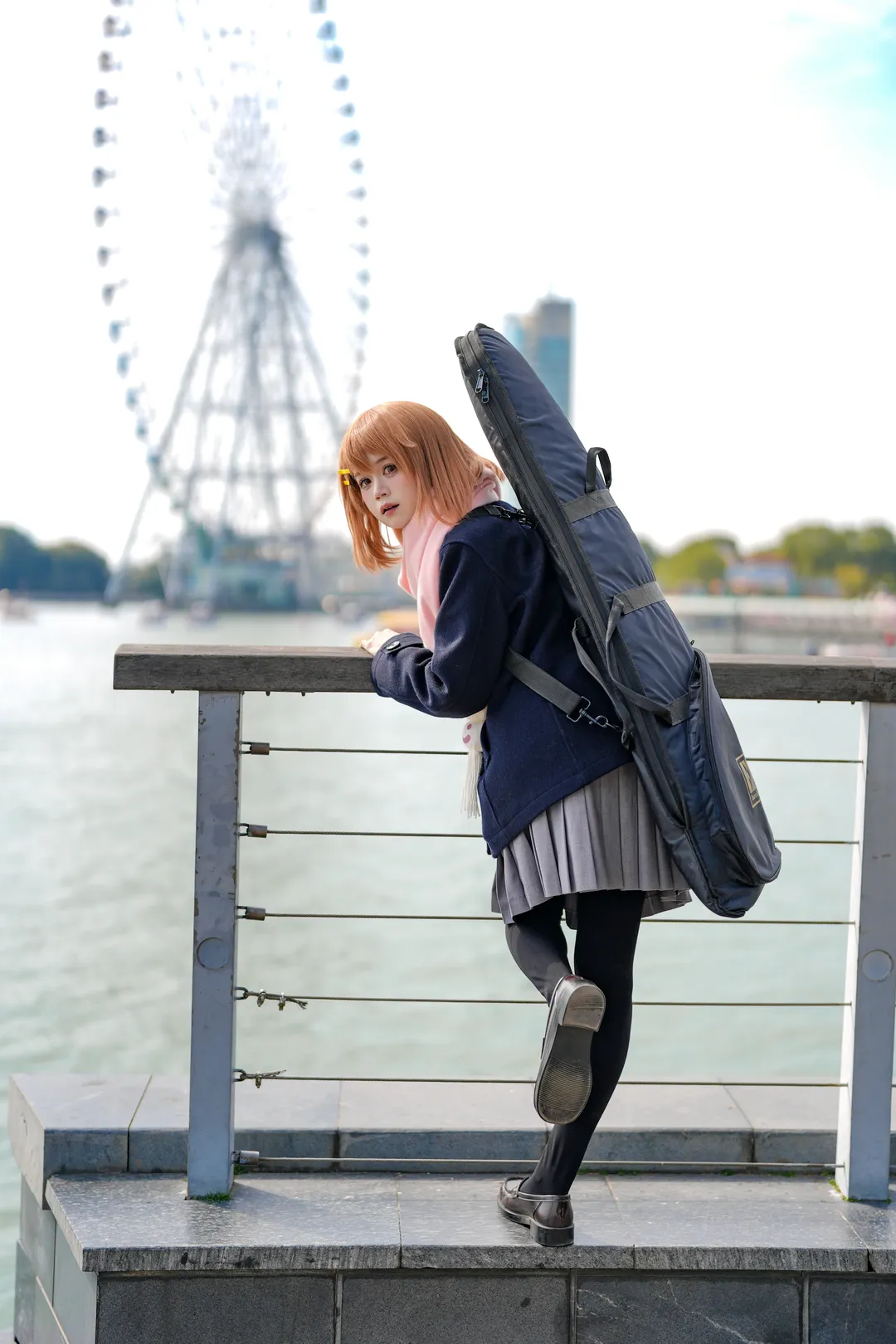 cosplay摄影, 轻音少女, 索尼A7M5, 春日外景, 平泽唯cos