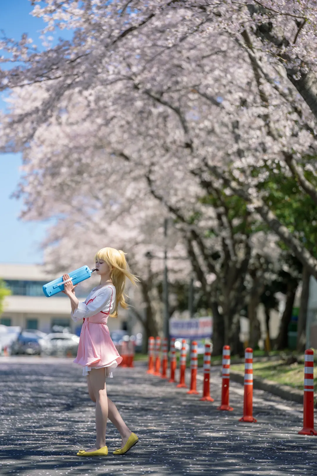 宮園かをりコスプレ, 四月は君の嘘, 春の桜, ソニー A7M5, 撮って出しポートレート - 4枚目