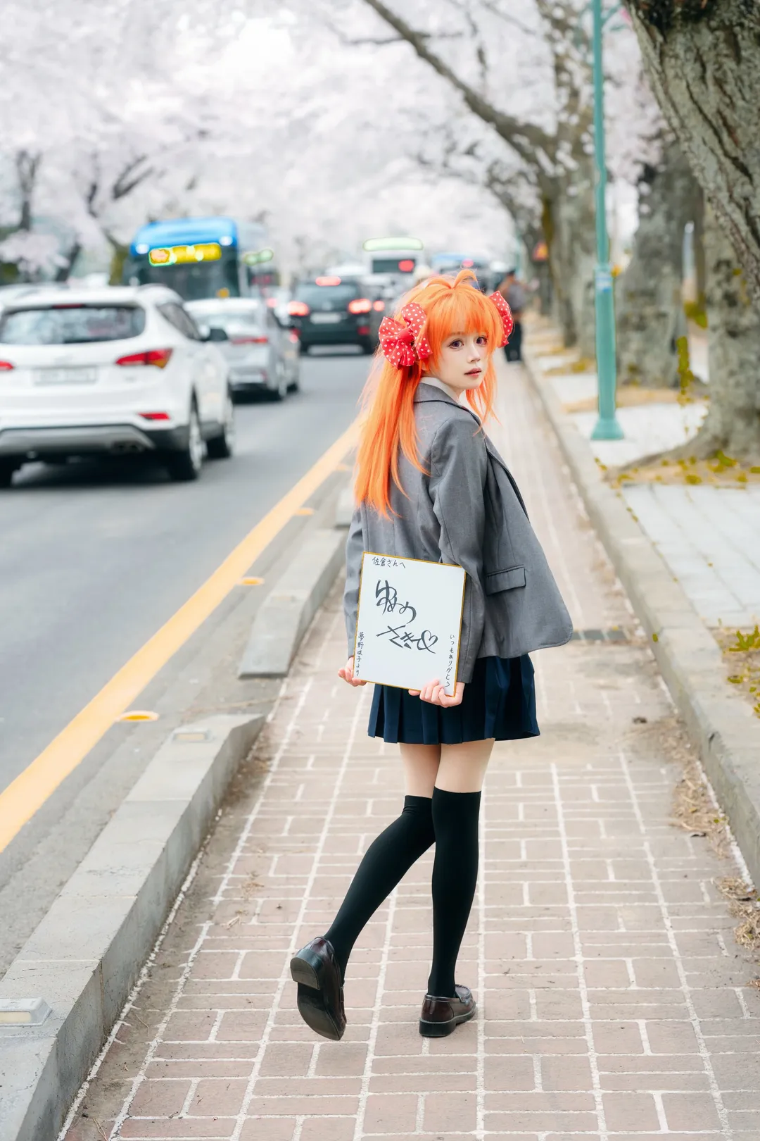 校园制服穿搭, 佐仓千代cos, 月刊少女野崎君, 春日樱花外景, 少女心事 - 第10张