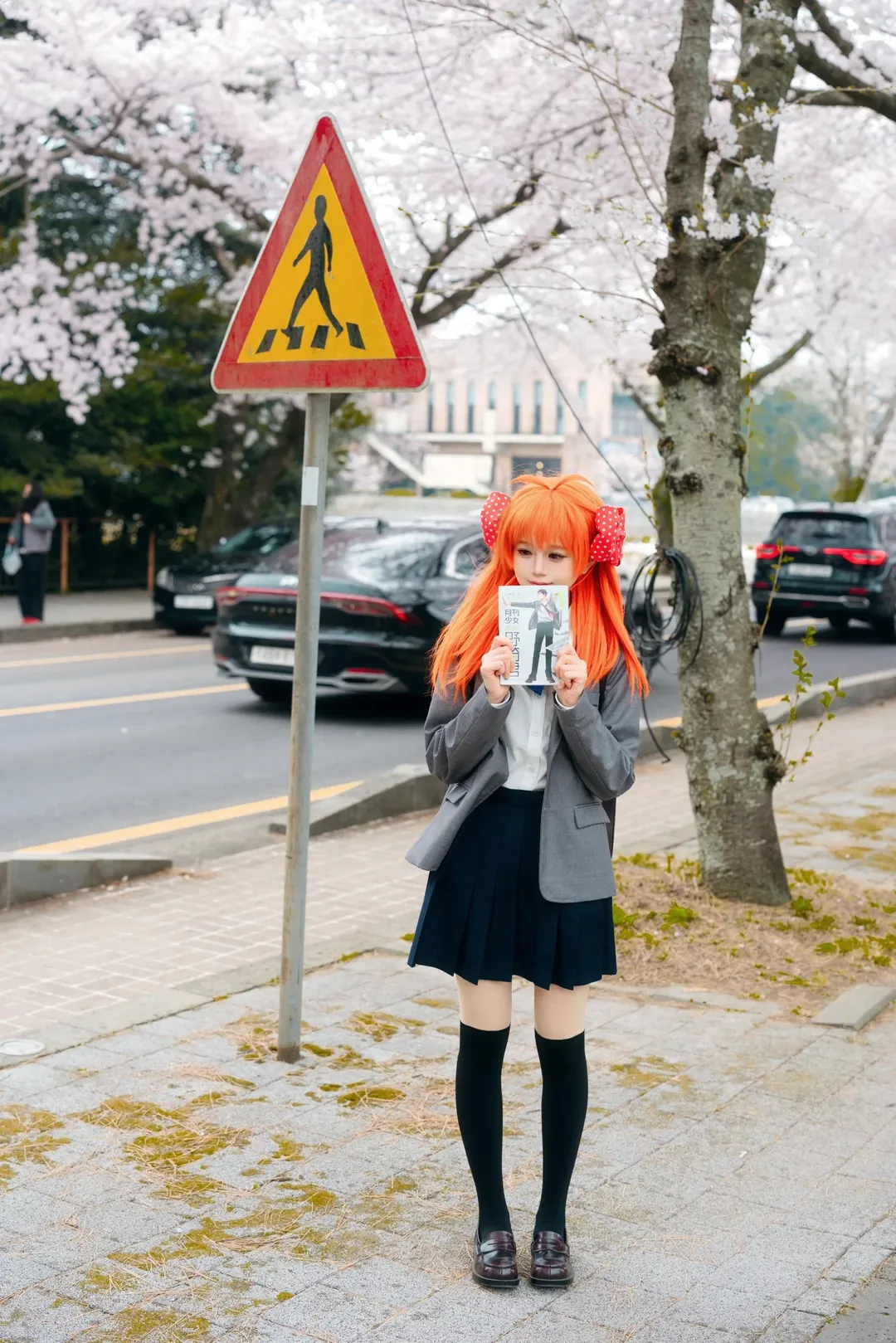 校园制服穿搭, 佐仓千代cos, 月刊少女野崎君, 春日樱花外景, 少女心事 - 第3张