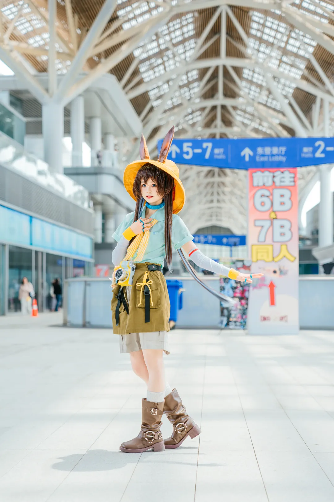 明日方舟, 阿米娅cos, 户外cos, cosplay穿搭, 春游拍照 - 第13张