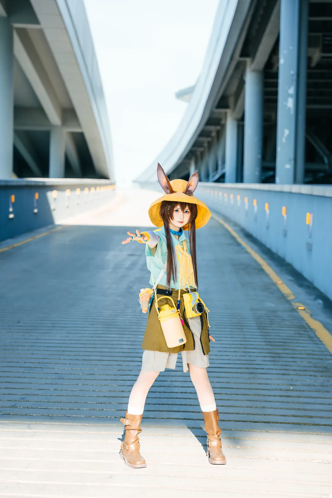 明日方舟, 阿米娅cos, 户外cos, cosplay穿搭, 春游拍照 - 第4张
