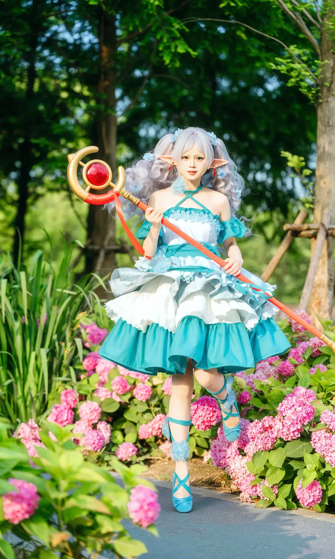 绣球花, 葬送的芙莉莲, 芙莉莲cos, 精灵耳, 无尽夏 - 第9张