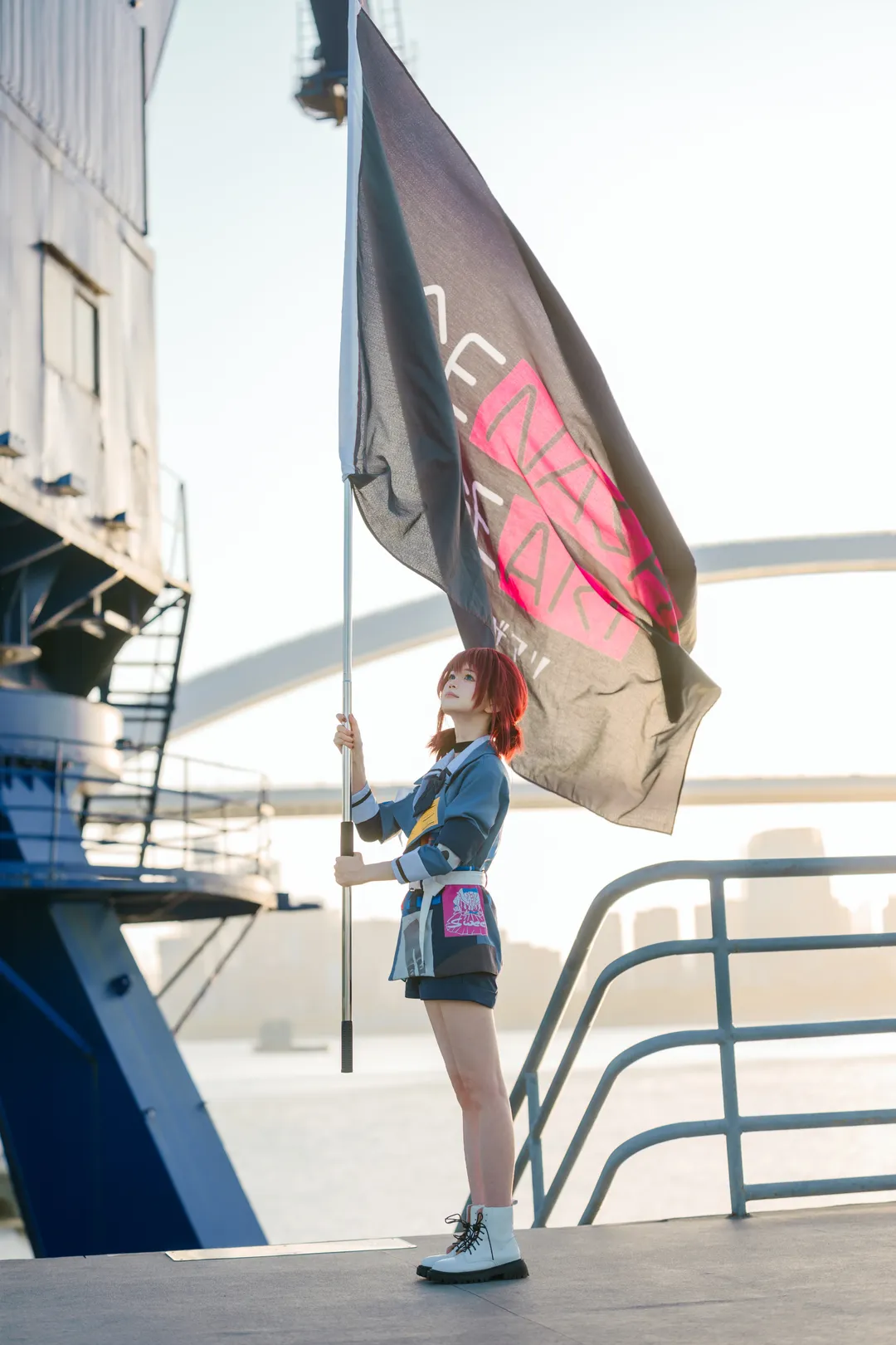 cosplay摄影, 二次元穿搭, 井芹仁菜cos, 少女乐队的呐喊, 逆光外景 - 第6张