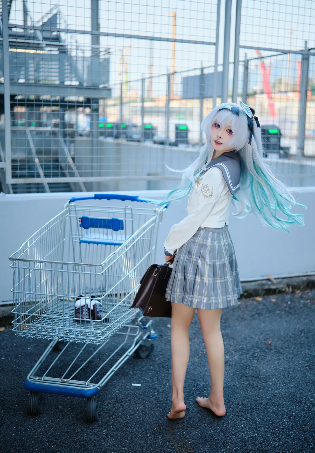 崩坏星穹铁道, 流萤cos, cosplay日常, 二次元穿搭, JK制服写真