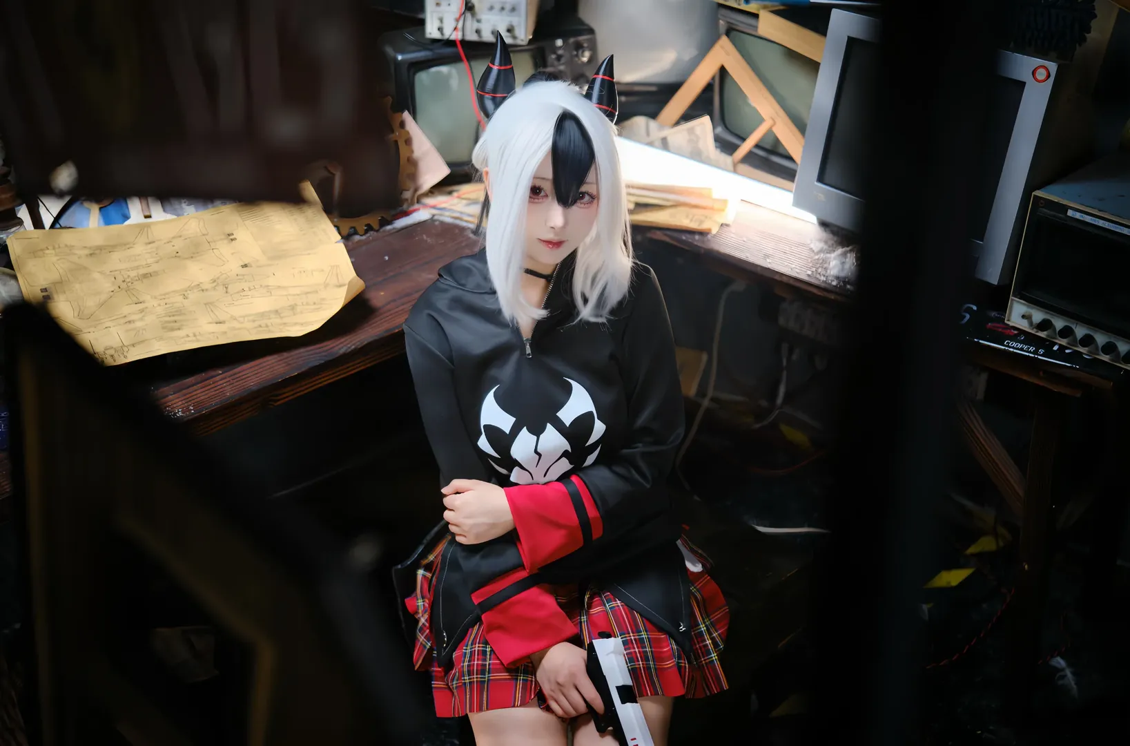 ロールプレイ, ブルーアーカイブ, コスプレ日常, カヨココスプレ, レトロな写真 - 3枚目