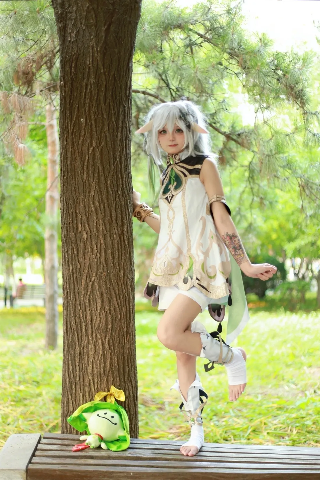 Genshin Impact, Nahida Cosplay, Anime cosplay, Outdoor photography, Elf girl